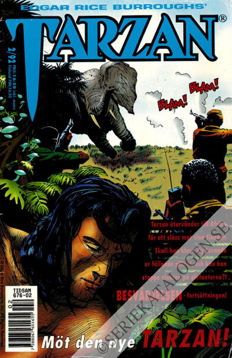 Framsida på Tarzan #2 (1992)