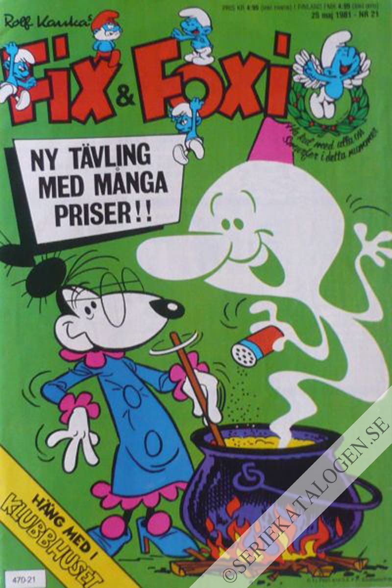 Framsida på Fix och Foxi #21 (1981)