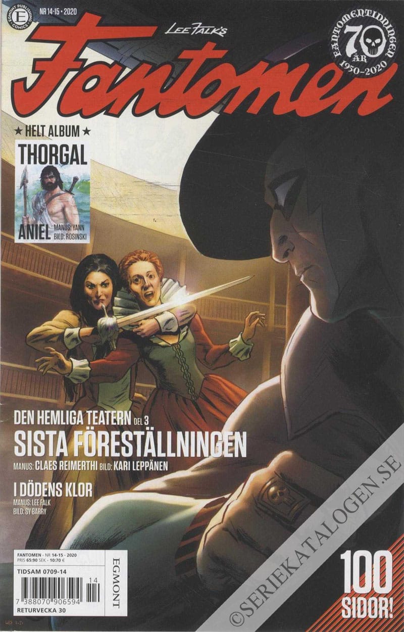 Framsida på Fantomen #14-15 (2020)