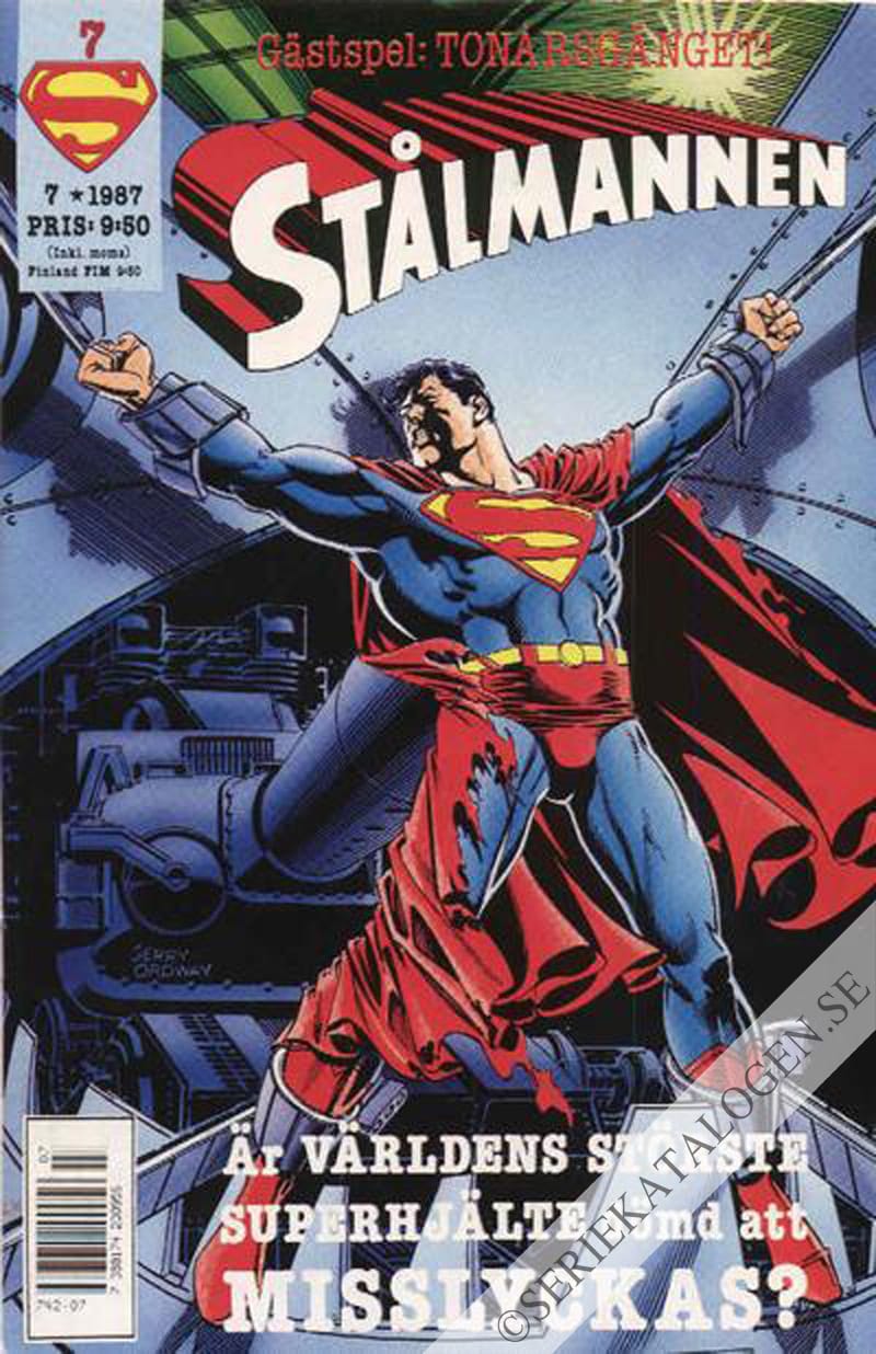 Framsida på Stålmannen #7 (1987)
