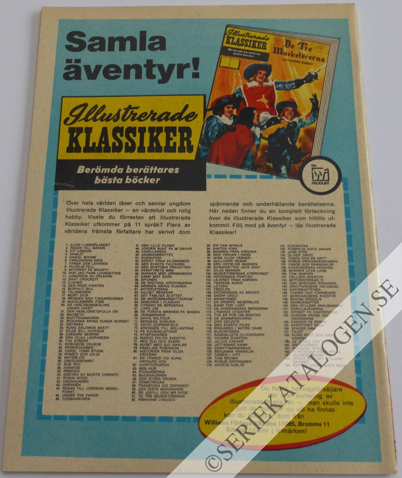 Baksida på Äventyrets män (1969)