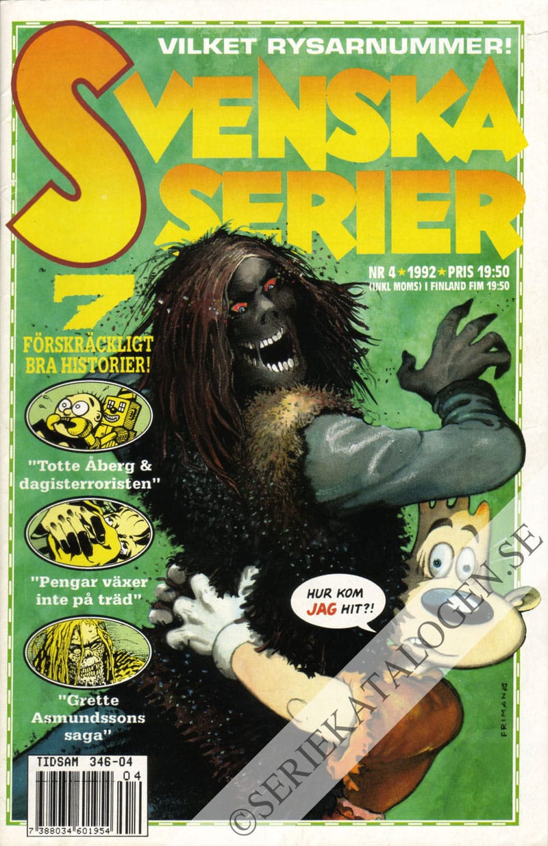 Framsida på Svenska serier #4 (1992)