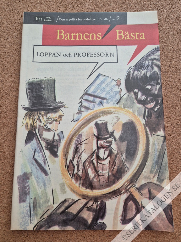 Framsida på Barnens bästa Loppan och professorn (1961)
