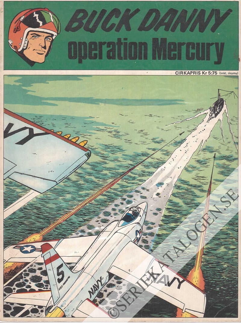 Framsida på Trumf-serien Buck Danny - Operation Mercury (1971)