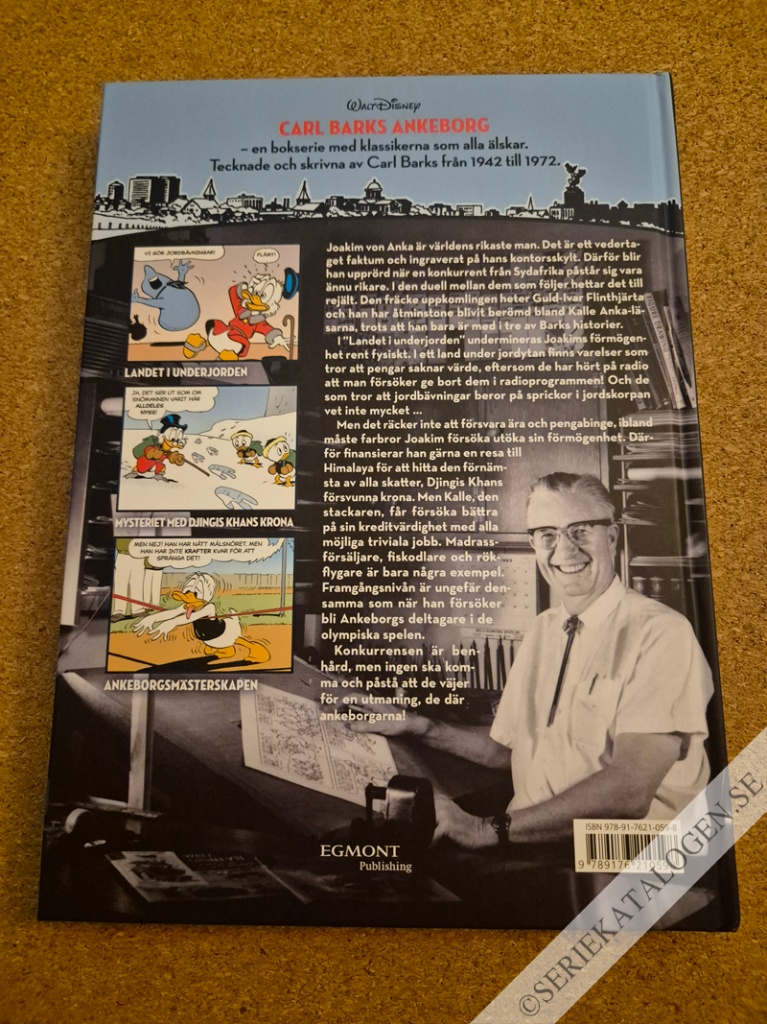 Baksida på Farbror Joakim möter Guld-Ivar Flinthjärta och andra historier från 1956 (2015)