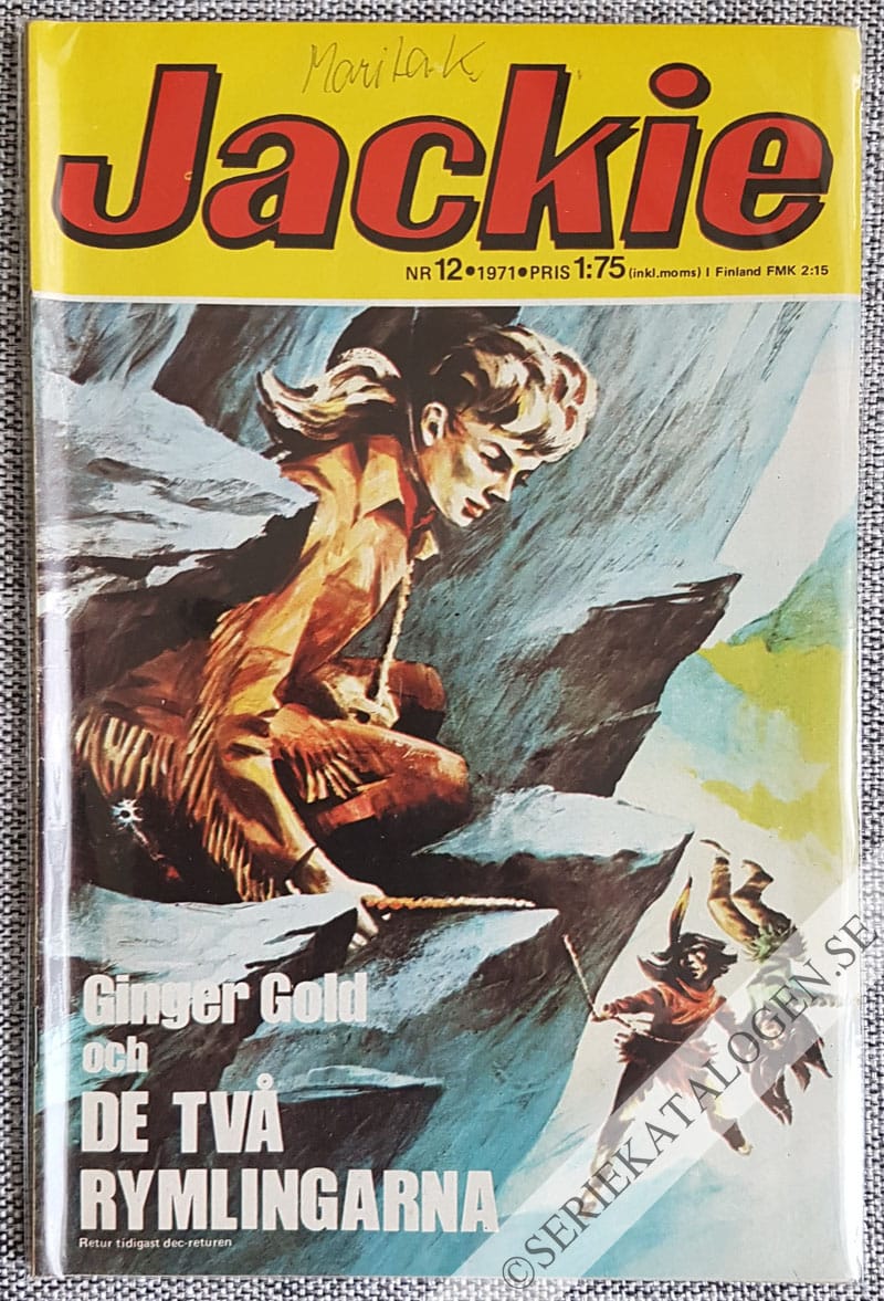 Framsida på Jackie #12 (1971)