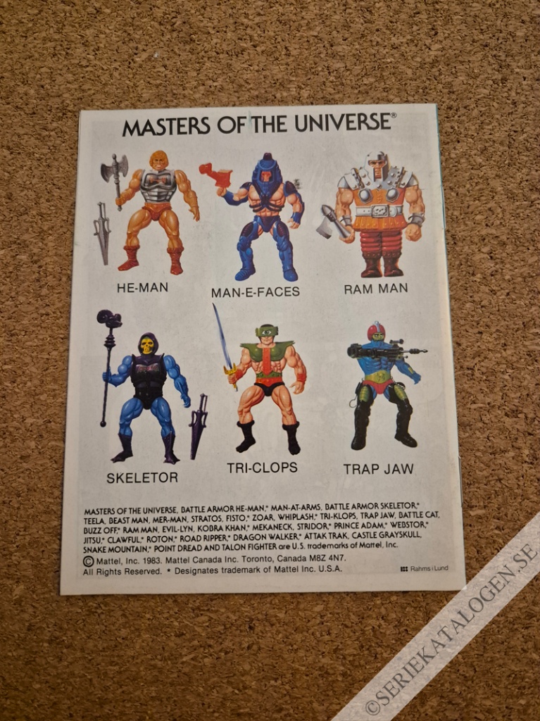 Baksida på He-Man möter insektsfolket (1983)