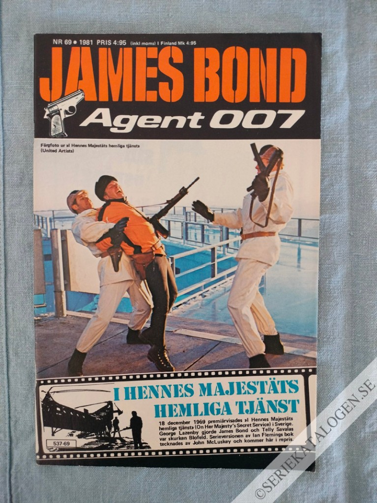 Framsida på James Bond agent 007 #69 (1981)