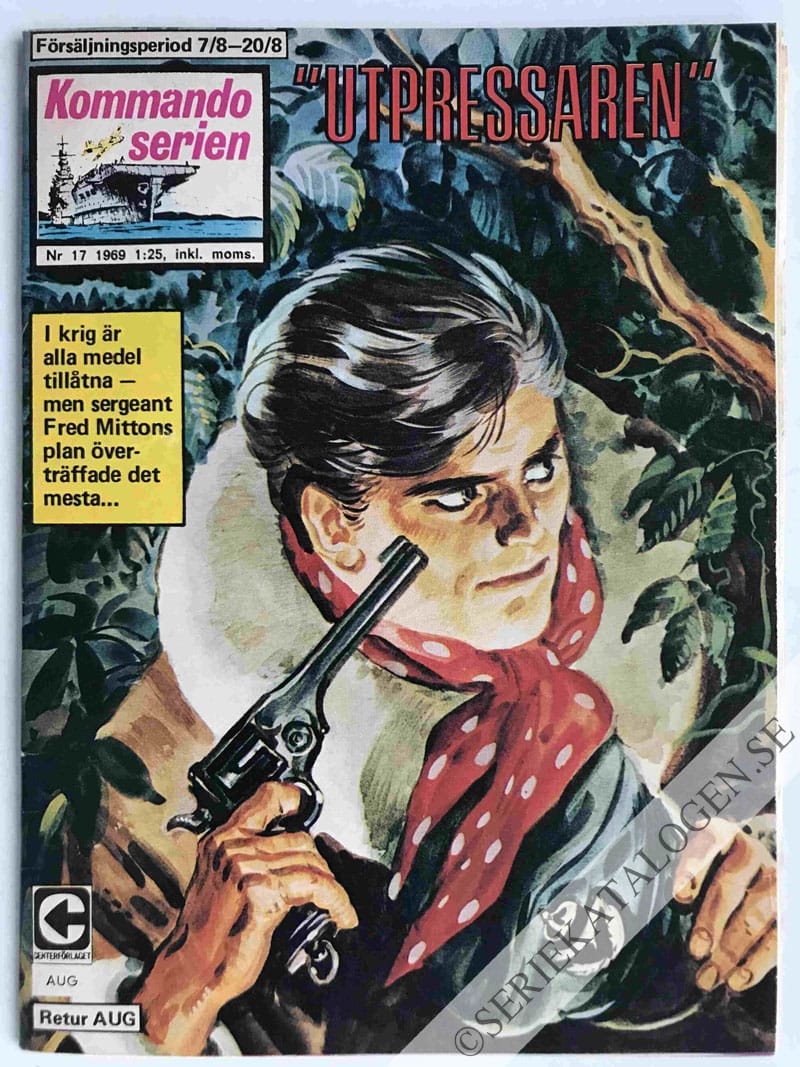 Framsida på Kommandoserien #17 - Utpressaren (1969)