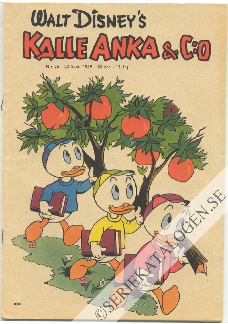 Framsida på Kalle Anka & C:o #25 (1959)