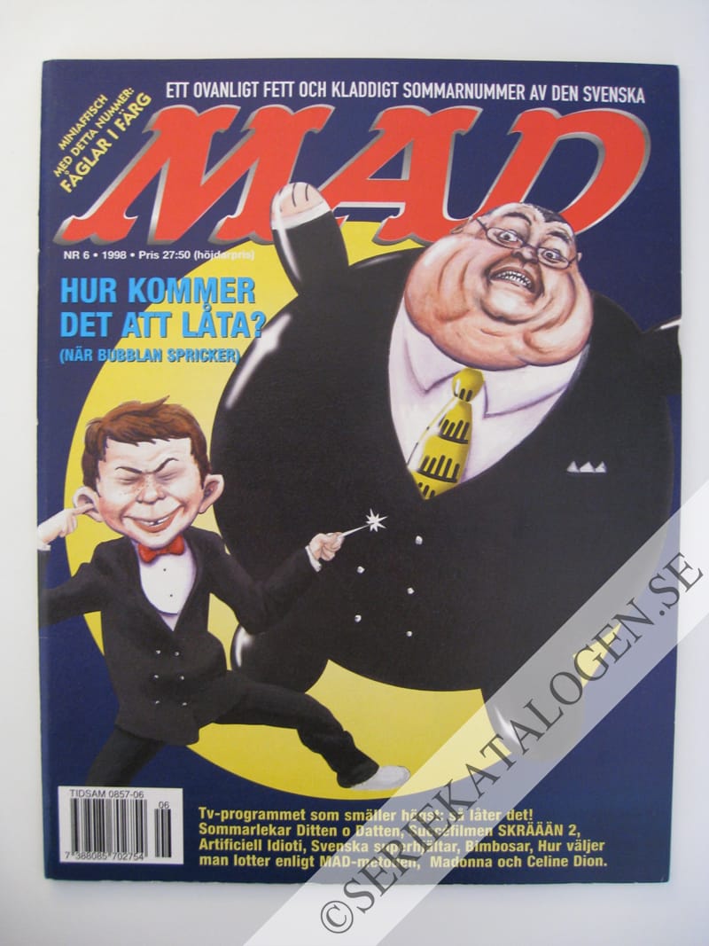Framsida på Svenska MAD #6 (1998)
