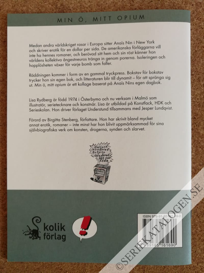 Baksida på Min ö, mitt opium (2010)