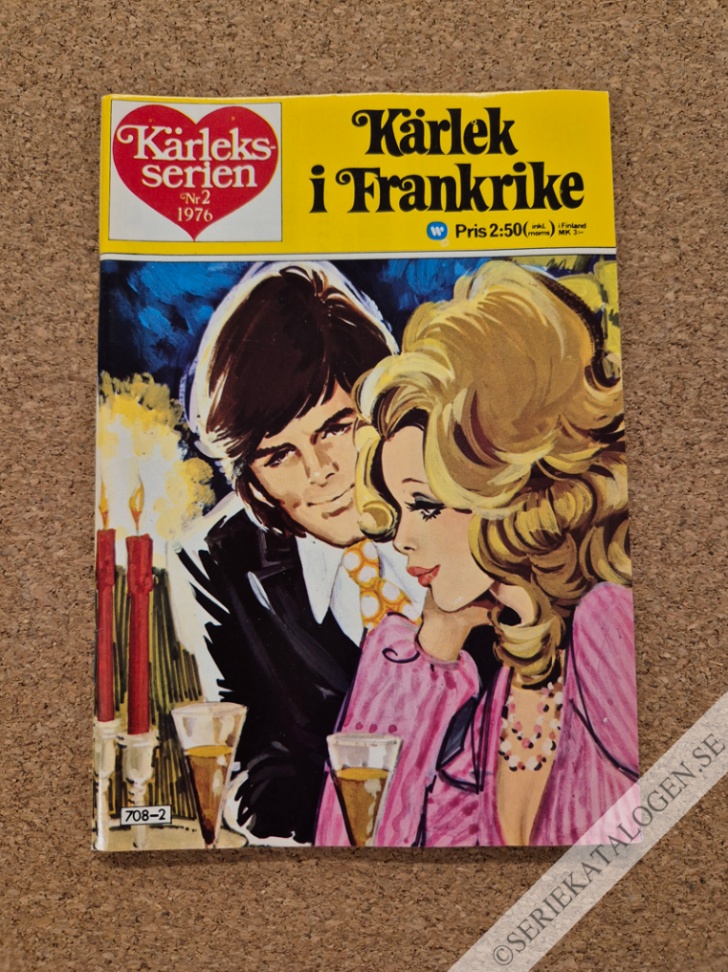 Framsida på Kärleksserien Kärlek i Frankrike (1976)
