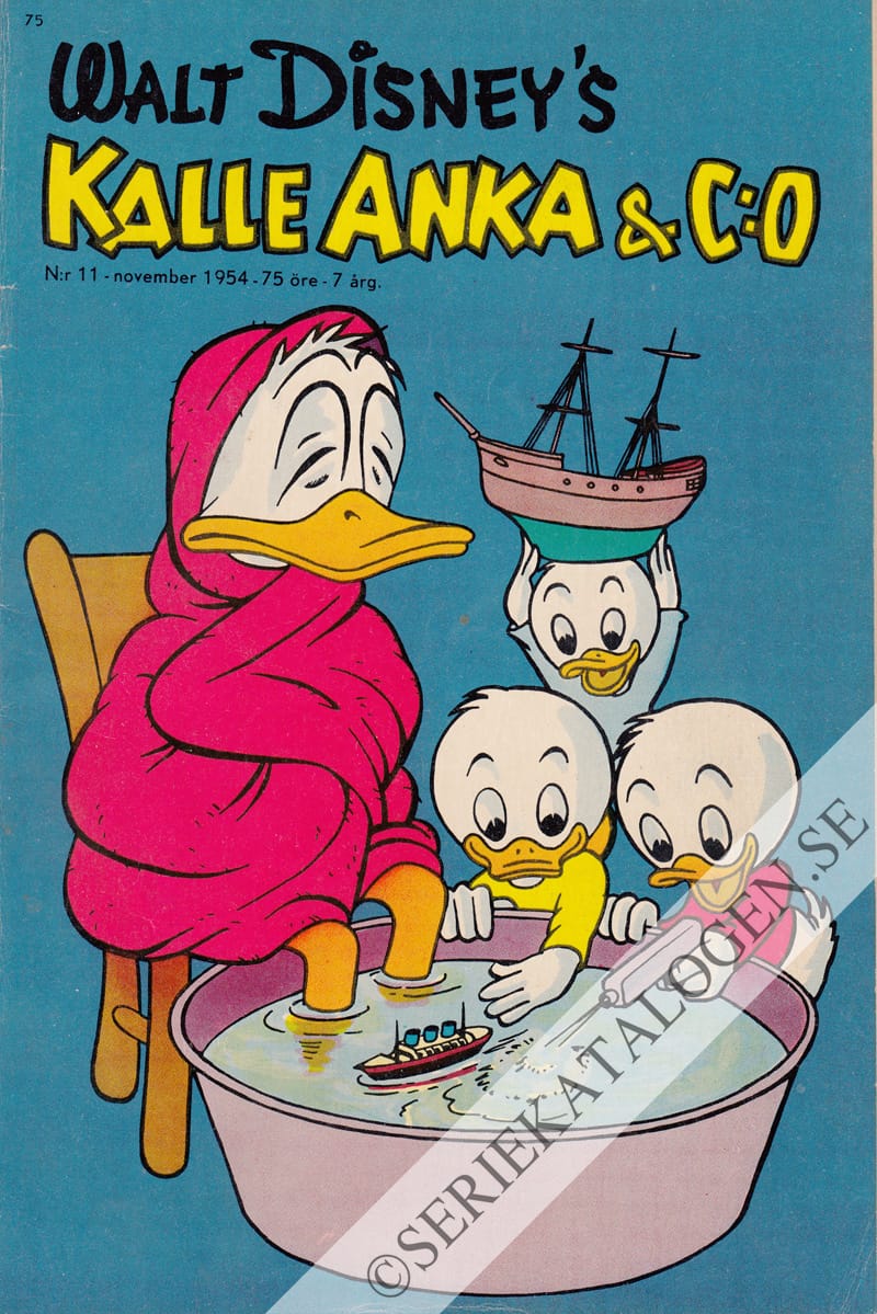 Framsida på Kalle Anka & C:o #11 (1954)