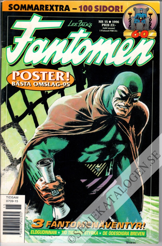 Framsida på Fantomen #15 (1996)