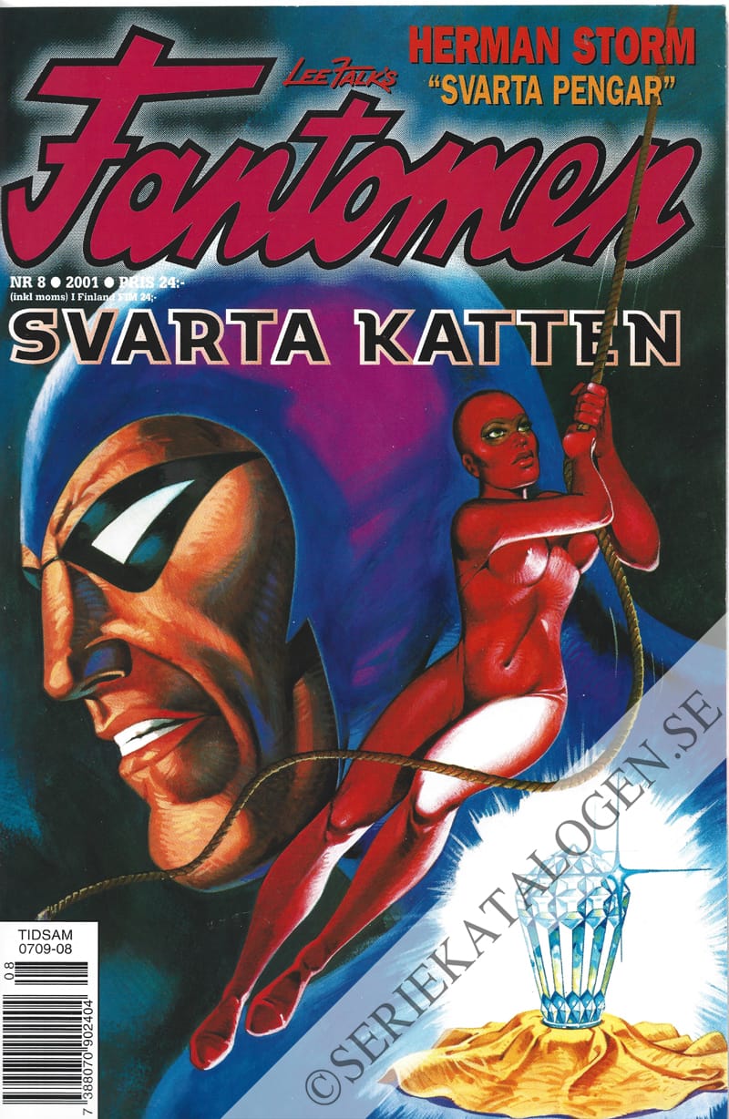 Framsida på Fantomen #8 (2001)