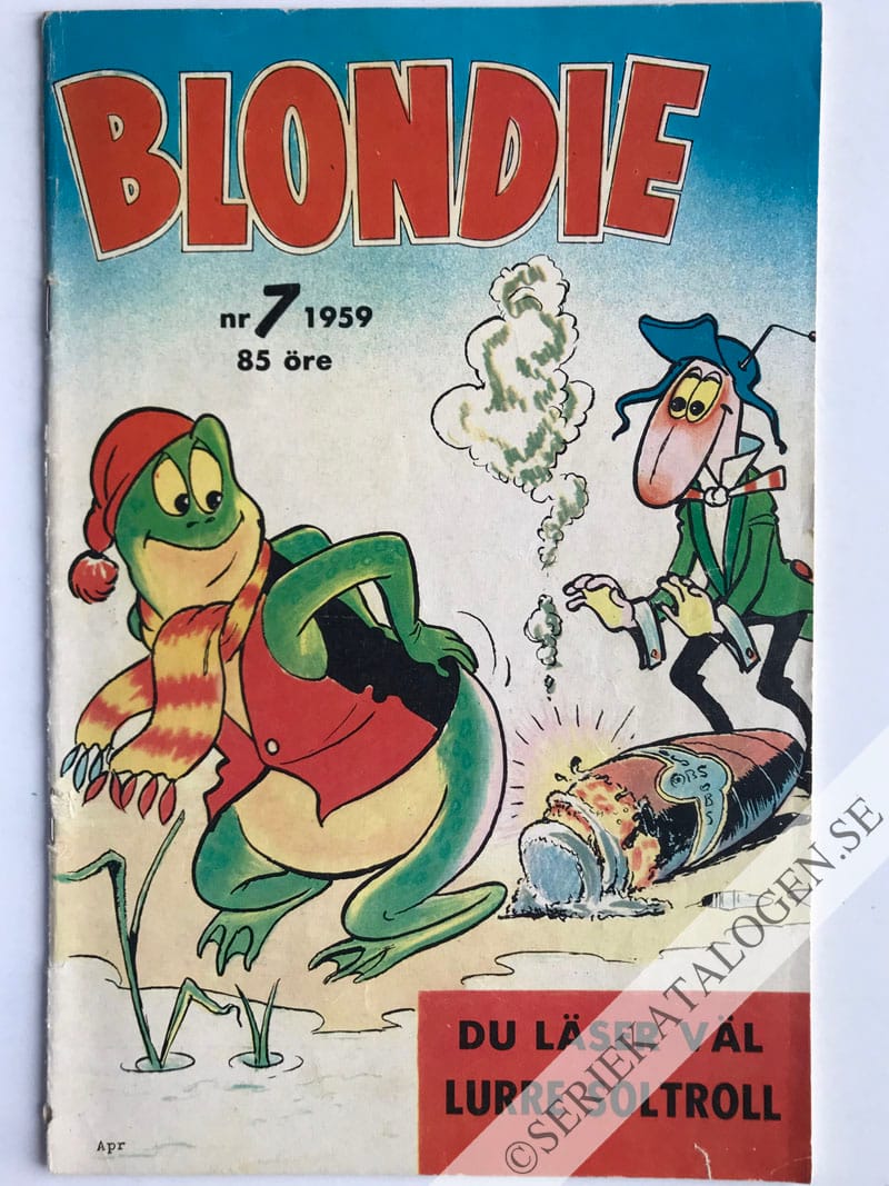 Framsida på Blondie #7 (1959)