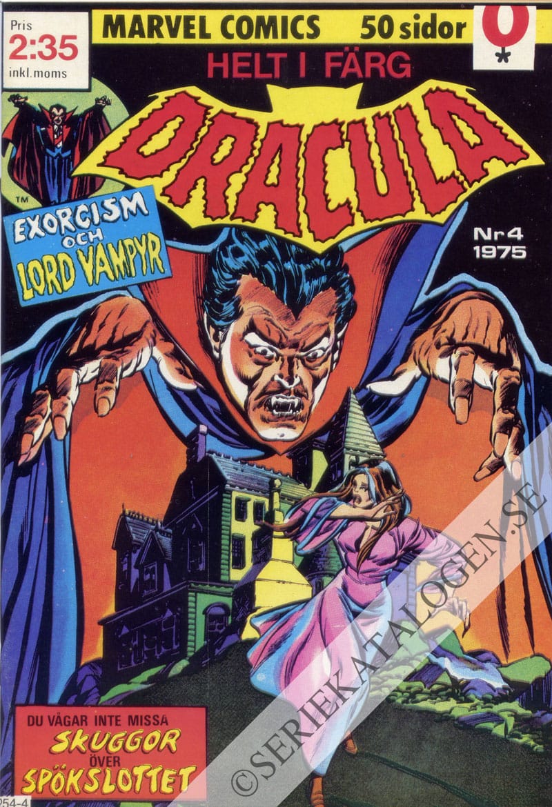 Framsida på Dracula #4 (1975)