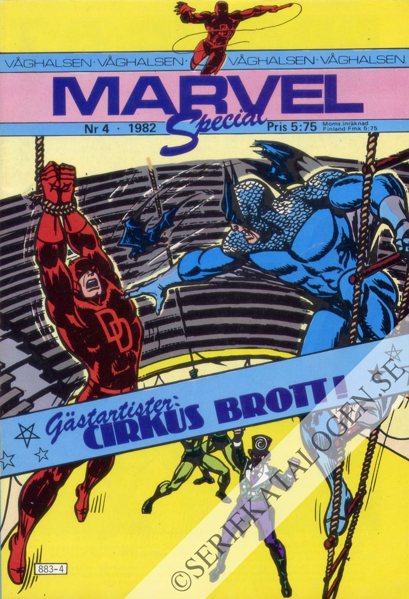 Framsida på Marvel special #4 (1982)