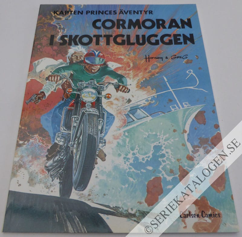 Framsida på Kapten Princes äventyr Cormoran i skottgluggen (1978)