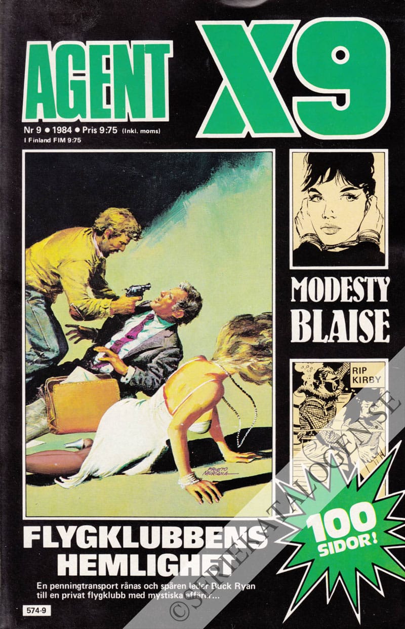 Framsida på Agent X9 #9 (1984)