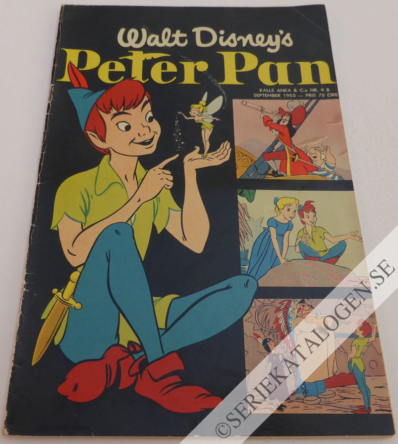 Framsida på Walt Disney's serier Peter Pan (1953)