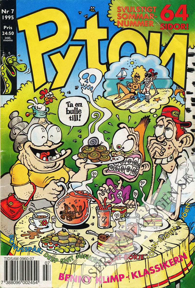 Framsida på Pyton #7 (1995)
