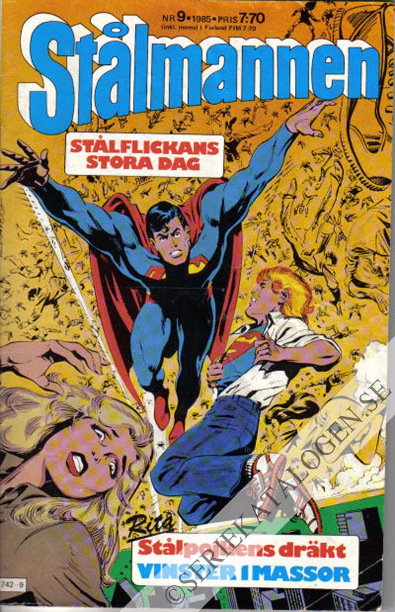 Framsida på Stålmannen #9 (1985)