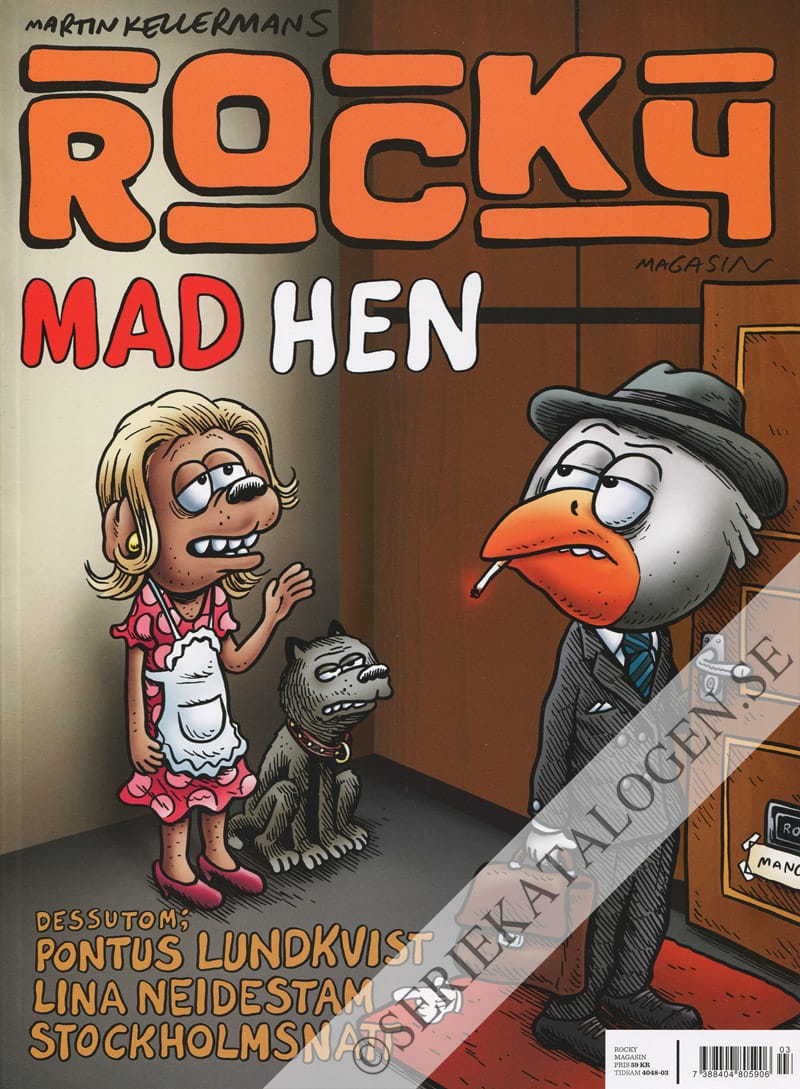 Framsida på Martin Kellermans Rocky #3 - Mad hen (2012)