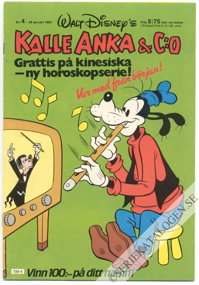 Framsida på Kalle Anka & C:o #4 (1983)