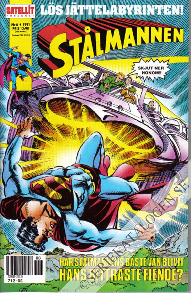 Framsida på Stålmannen #6 (1991)