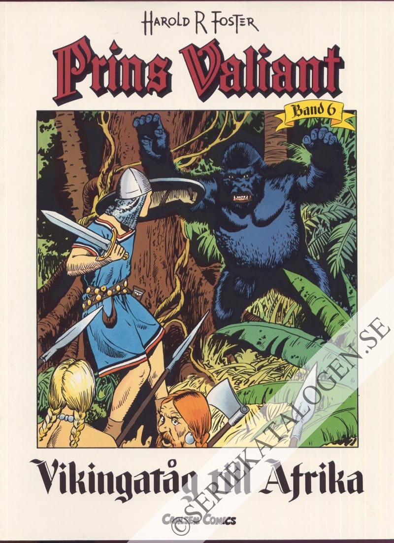 Framsida på Prins Valiant Vikingatåg till Afrika (1992)