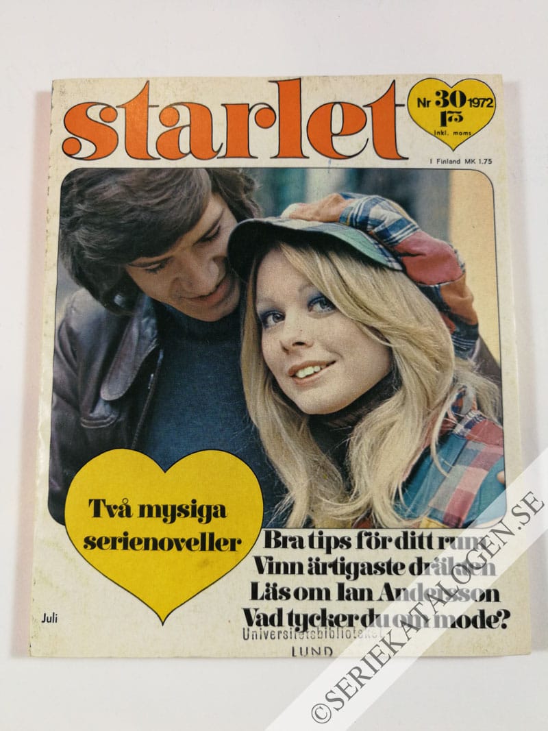 Framsida på Starlet #30 (1972)