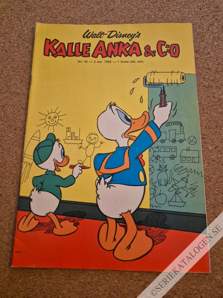 Framsida på Kalle Anka & C:o #45 (1962)