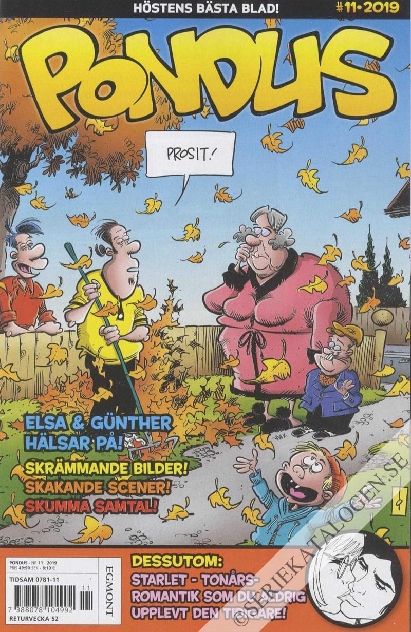Framsida på Pondus #11 (2019)