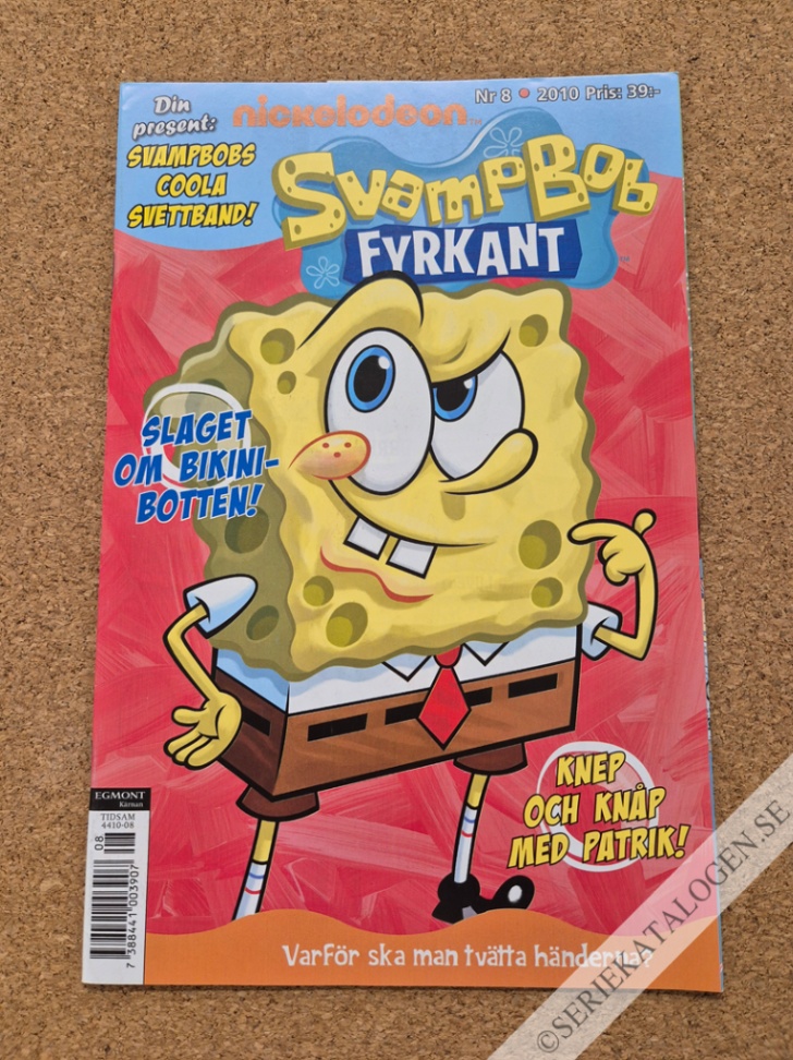 Framsida på Svampbob Fyrkant #8 (2010)