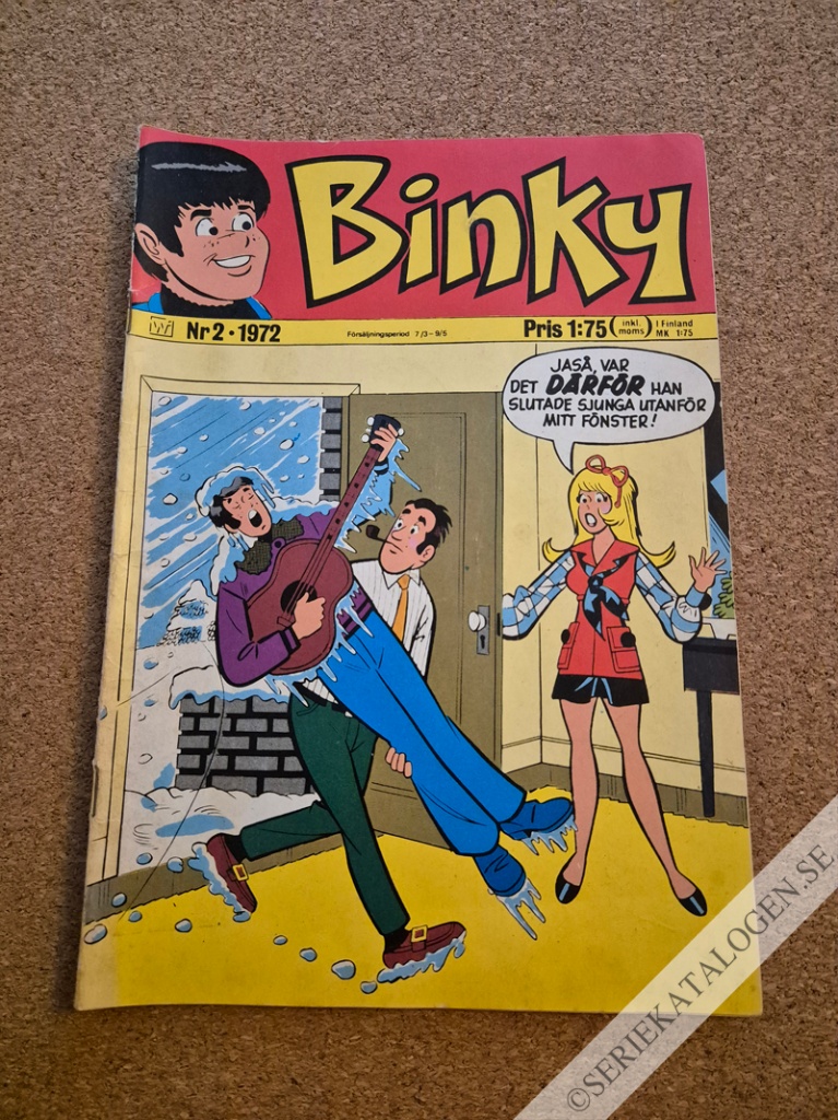 Framsida på Binky #2 (1972)
