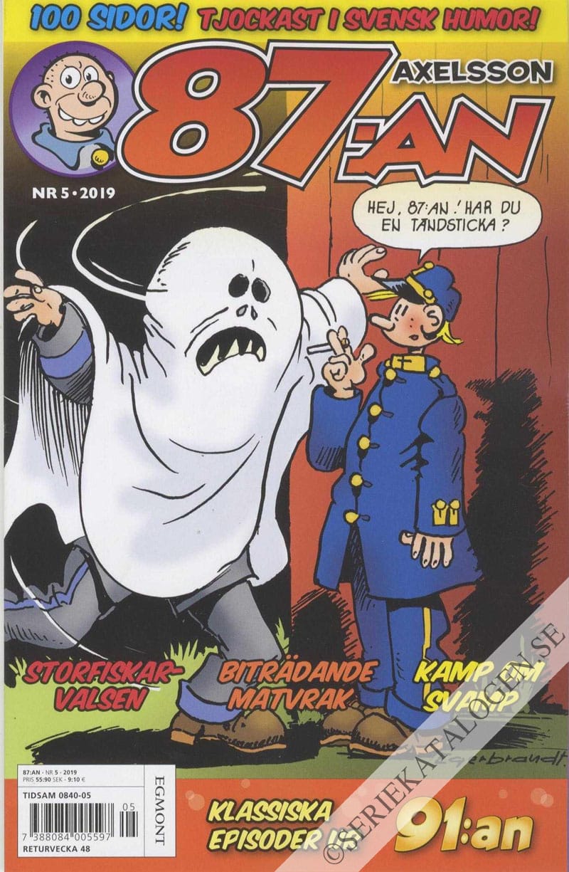 Framsida på 87:an Axelsson #5 (2019)