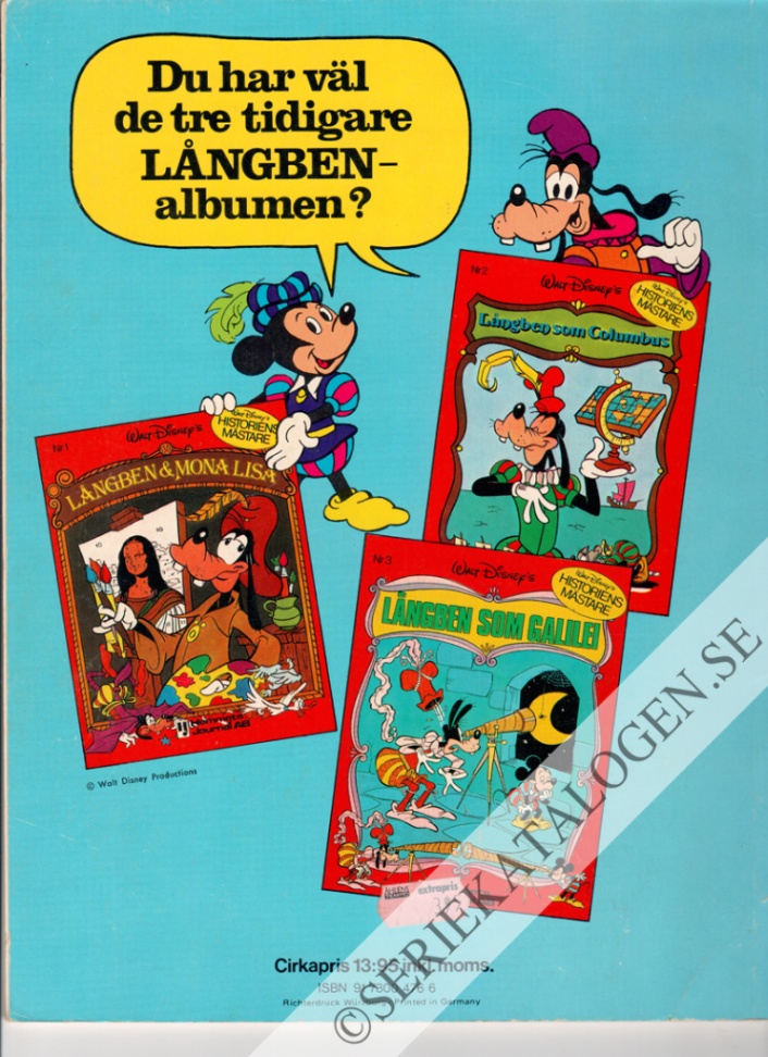 Baksida på Långben & Marco Polo (1977)