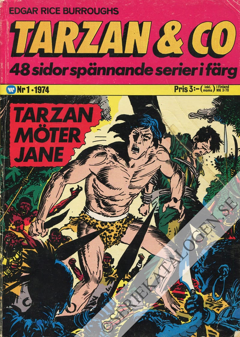Framsida på Tarzan & co #1 (1974)