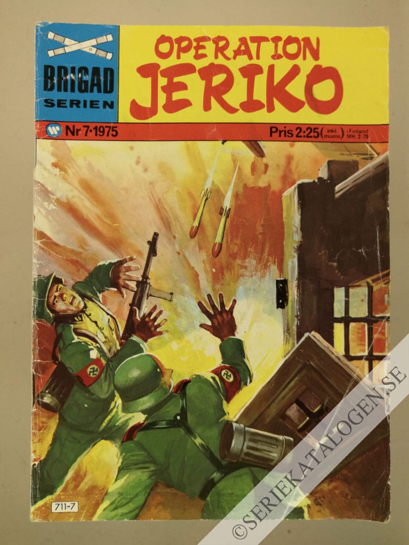 Framsida på Brigadserien Operation Jeriko (1975)