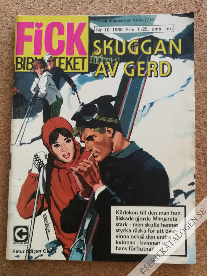 Framsida på Fickbiblioteket Skuggan av Gerd (1968)