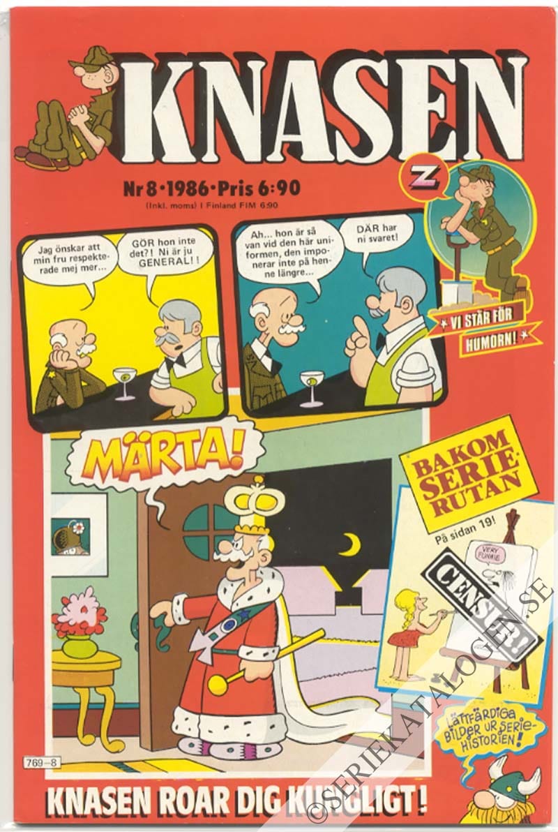 Framsida på Knasen #8 (1986)