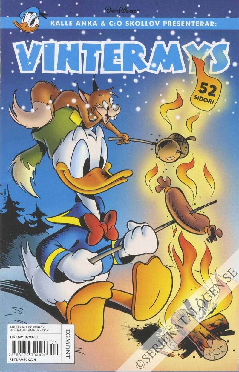 Framsida på Kalle Anka & C:o - Skollov Kalle Anka & C:o skollov presenterar: Vintermys (2021)