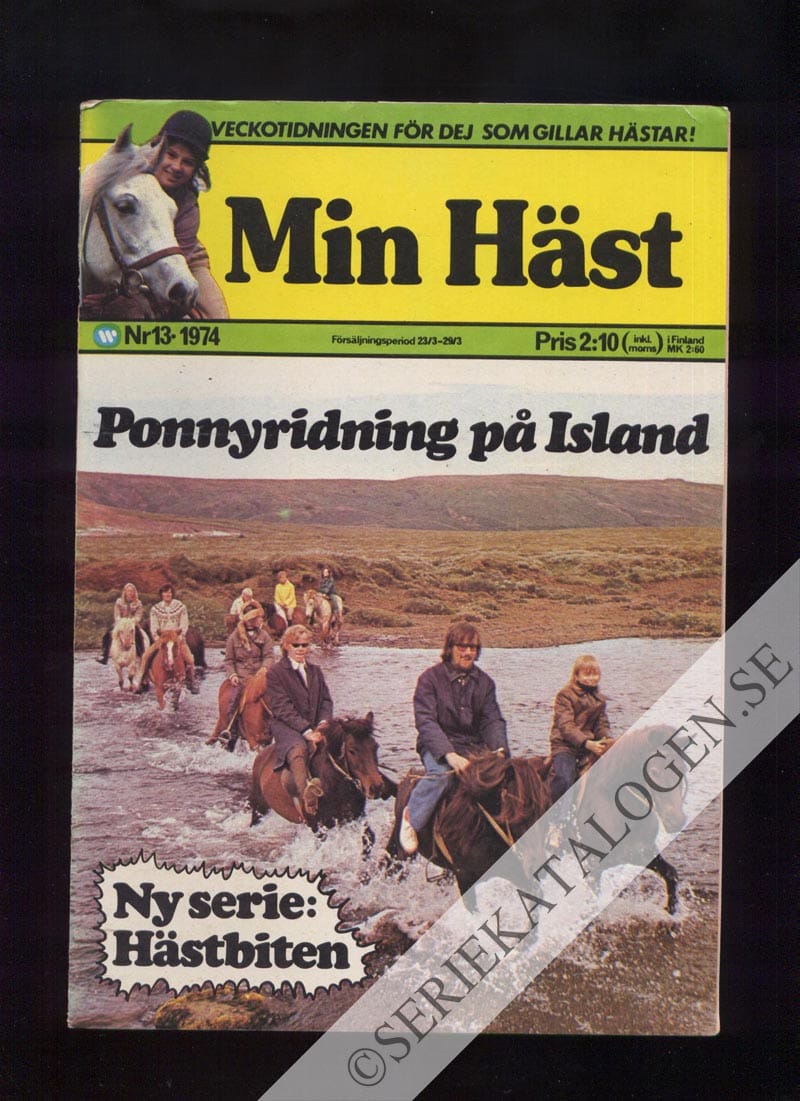Framsida på Min häst #13 (1974)