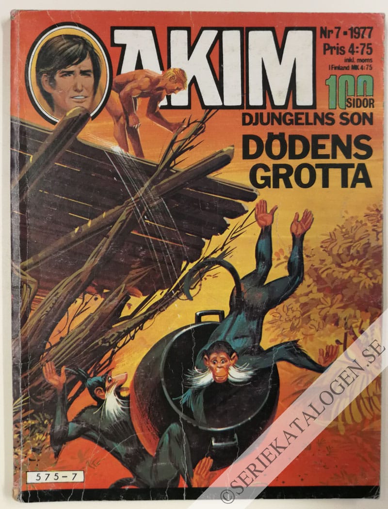 Framsida på Akim - djungelns son #7 (1977)