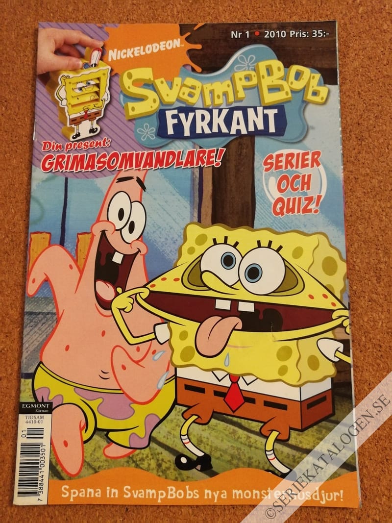 Framsida på Svampbob Fyrkant #1 (2010)