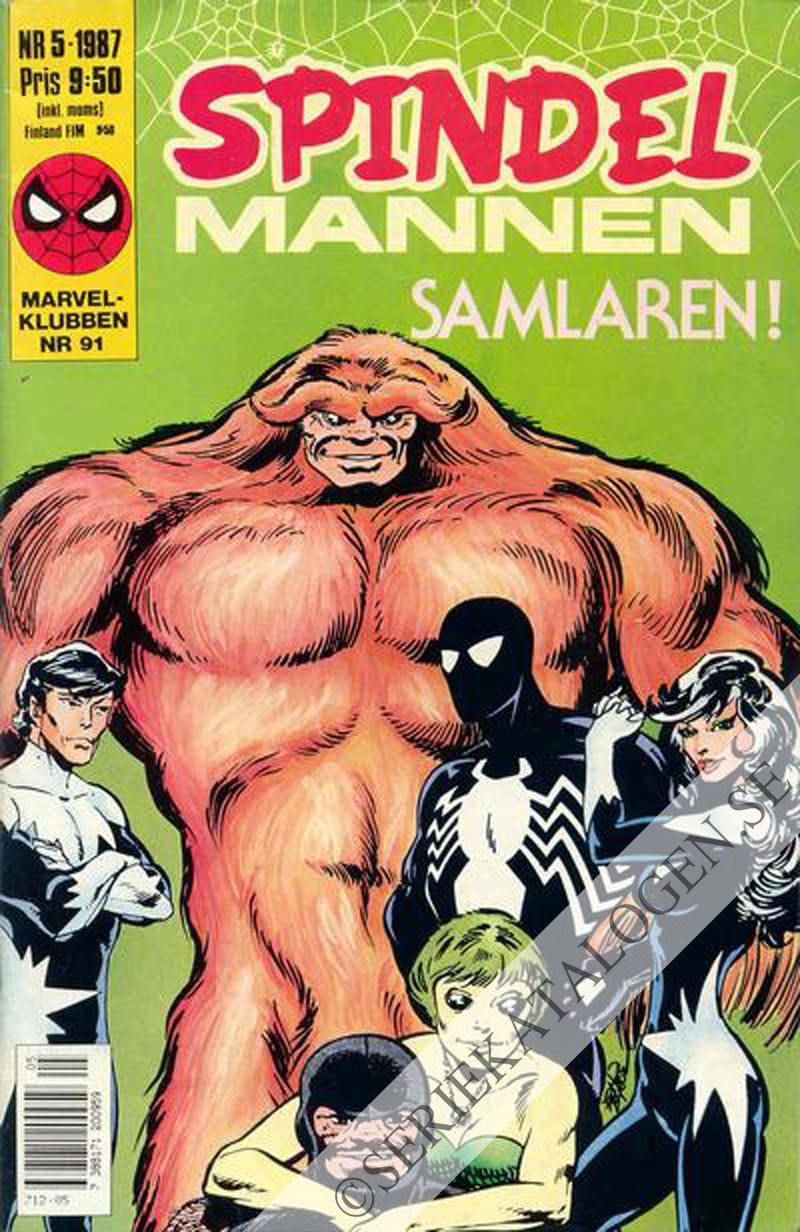 Framsida på Spindelmannen #5 (1987)