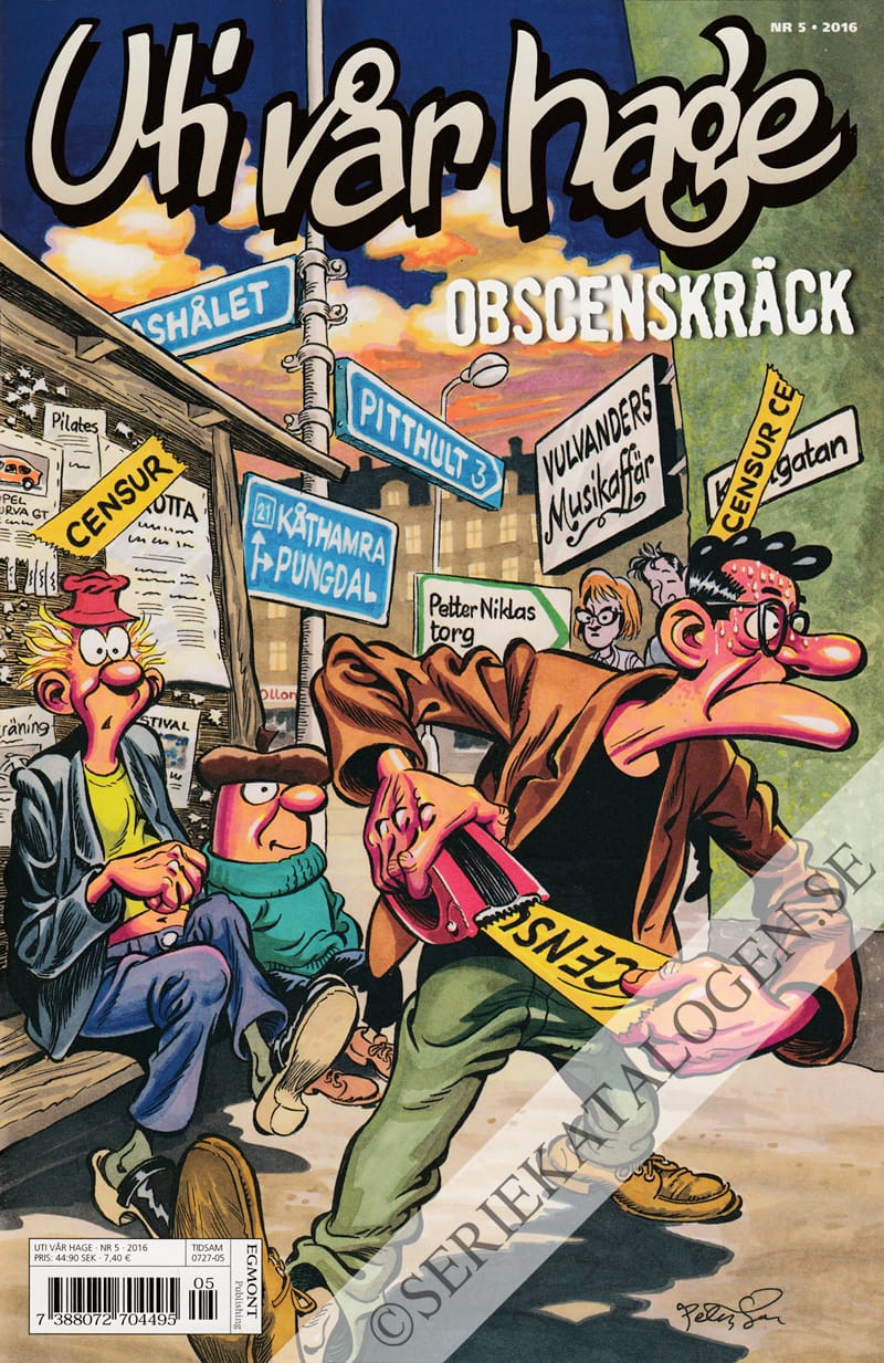 Framsida på Uti vår hage #5 - Obscenskräck (2016)
