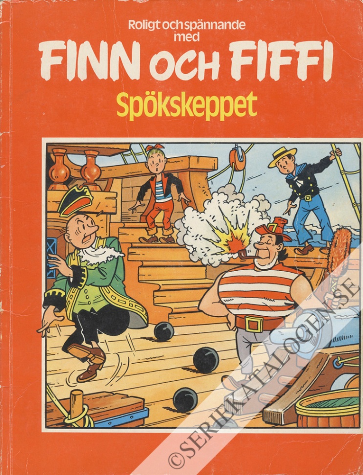 Framsida på Finn och Fiffi #42 - Spökskeppet (1979)